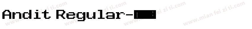 Andit Regular字体转换